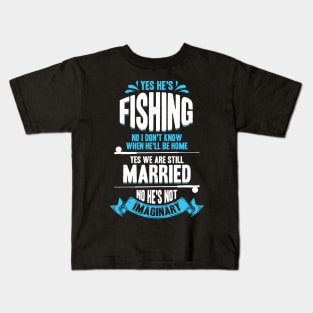 Funny Fishing Fisher Fisherman's Wife Gift Kids T-Shirt